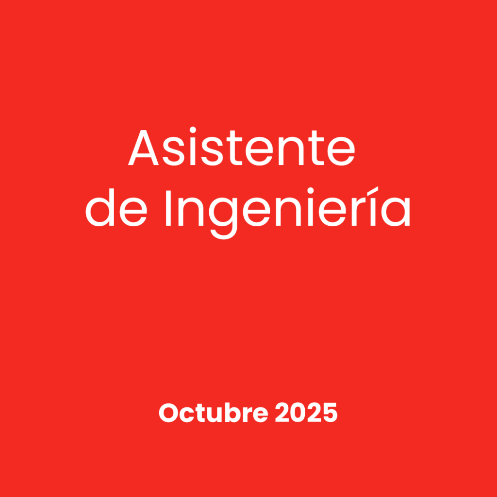 Búsqueda Laboral: Asistente de Ingeniería