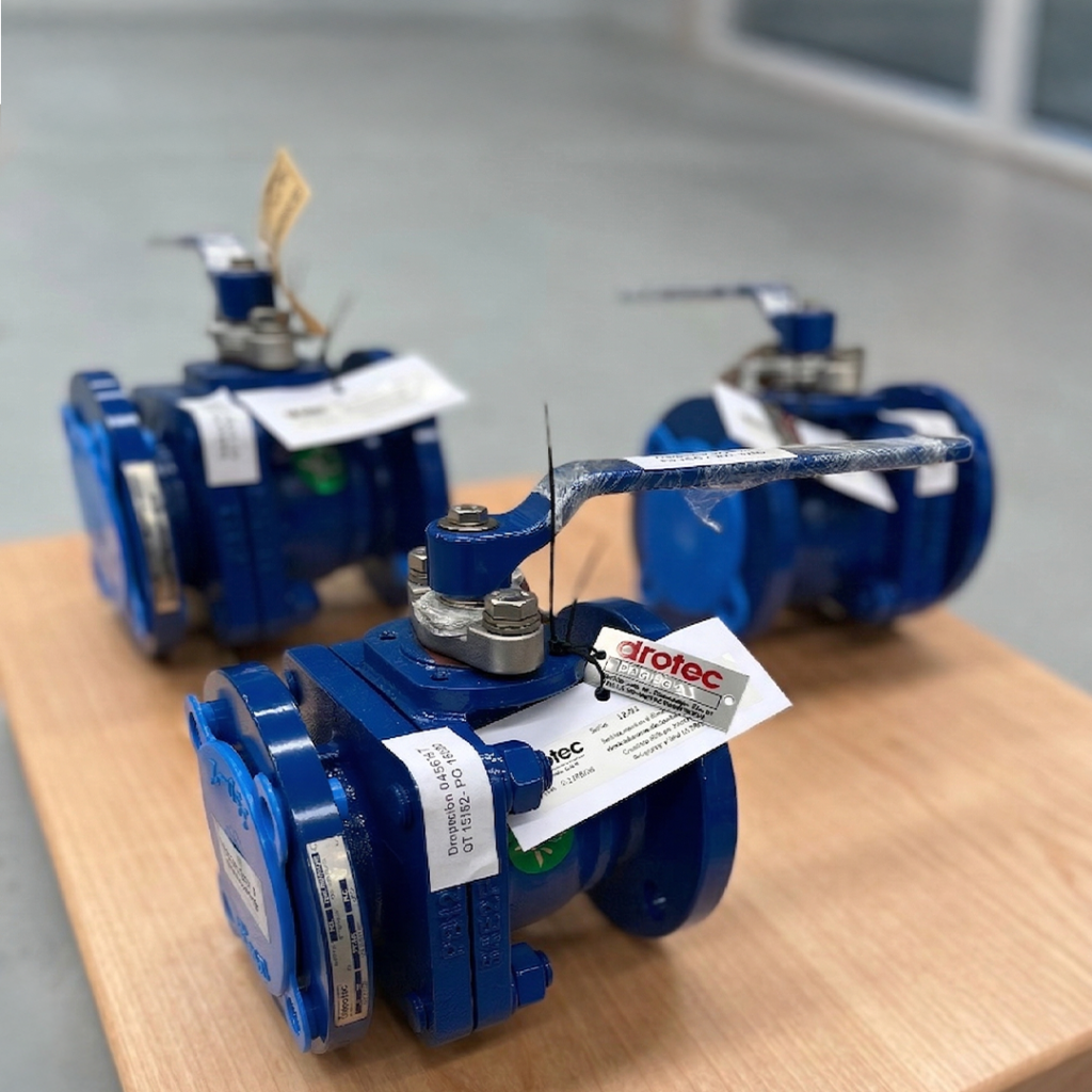 Dispatch of coated ball valves for the Chemical company of Puerto General San Martín, Santa Fe